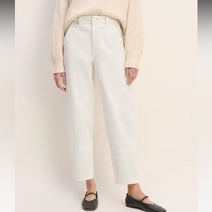 EVERLANE Women’s 12 The Utility Barrel Pant in Bone